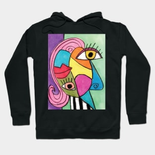 Abstract Face Colorful Hoodie